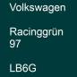 Preview: Volkswagen, Racinggrün 97, LB6G.